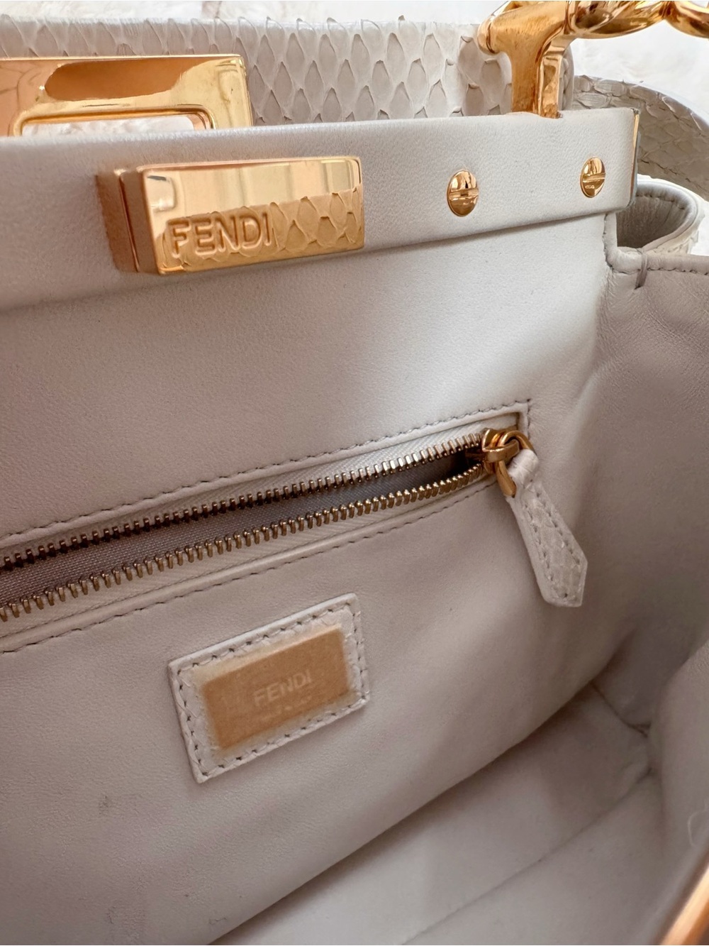 Fendi Python Mini Peekaboo - Picture 12 of 15